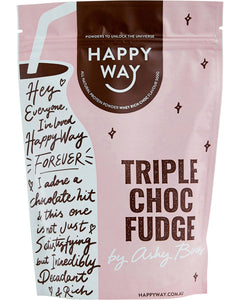 HAPPY WAY Ashy Bines Whey Protein Powder Triple Choc Fudge 500g
