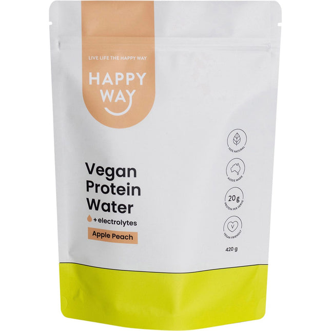 Happy Way - Vegan Protein Water Apple Peach - 420g