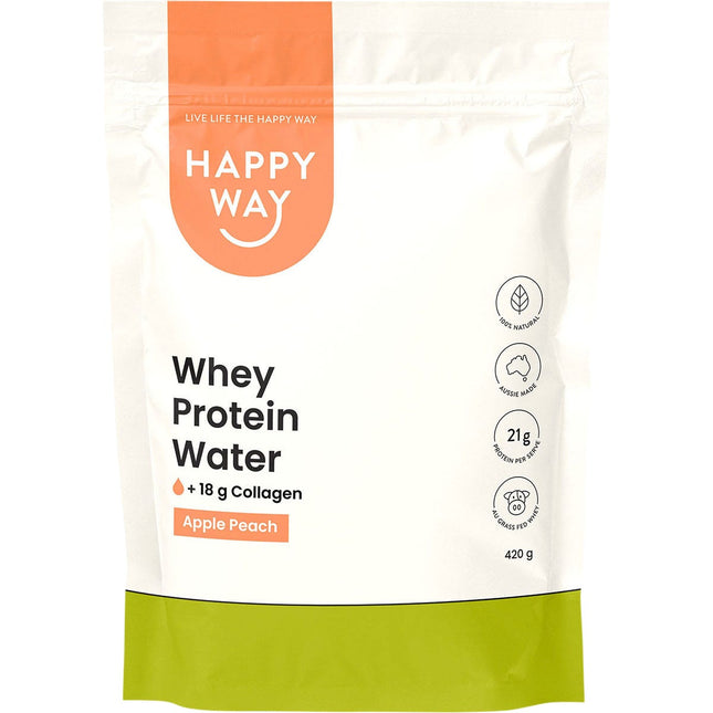 Happy Way - Whey Protein Water Apple Peach - 420g