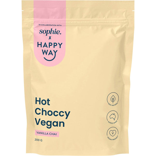 Happy Way - Sophie's Hot Choccy Vegan Vanilla Chai - 200g