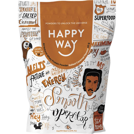 Happy Way - Whey Protein Powder Salted Caramel - 6x60g