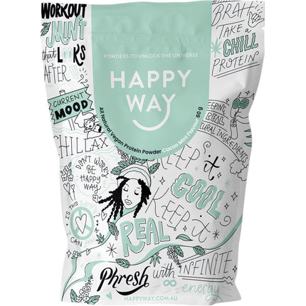 Happy Way - Hemp Protein Powder Cacao Mint - 6x60g