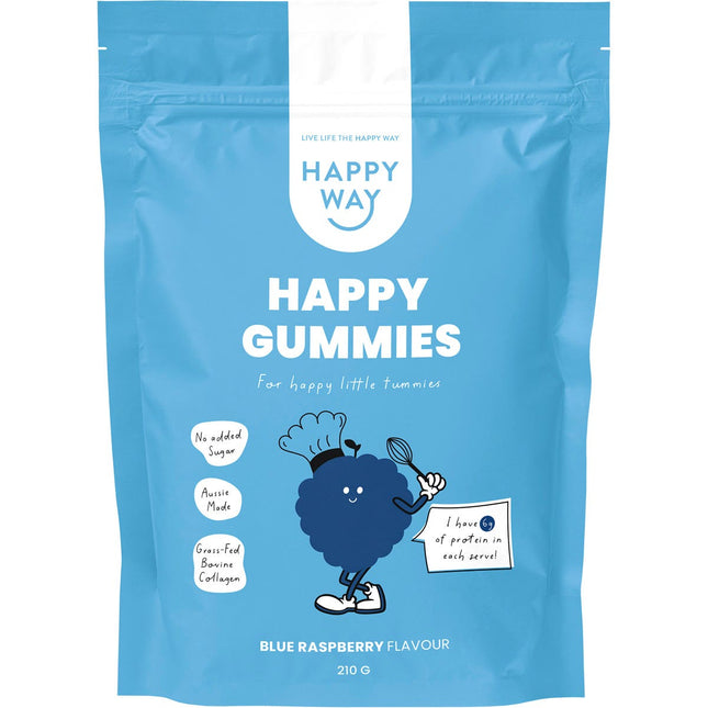 Happy Way - Happy Gummies Blue Raspberry - 210g