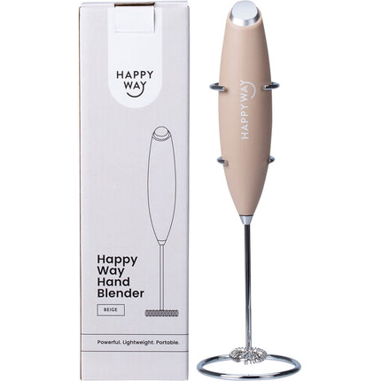 Happy Way - Hand Blender Beige with Stand -