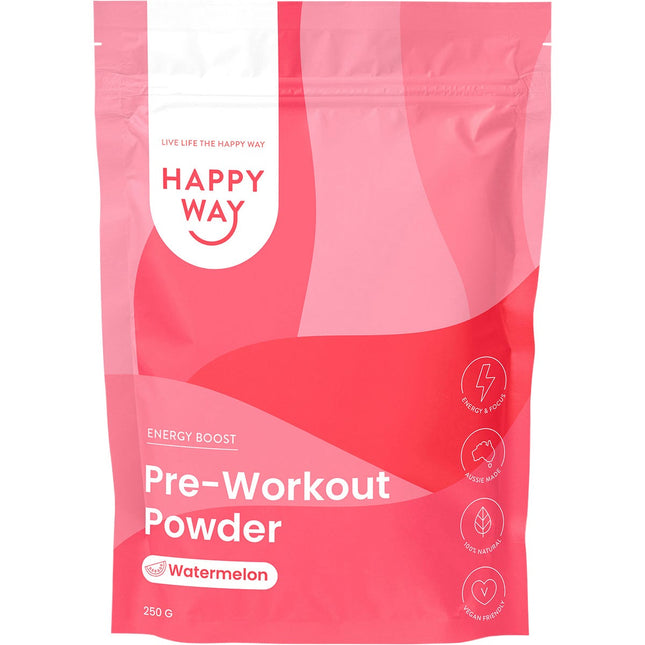 Happy Way - Pre-Workout Powder Watermelon - 250g