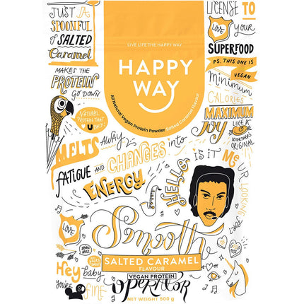 Happy Way - Vegan Protein Powder Salted Caramel - 500g