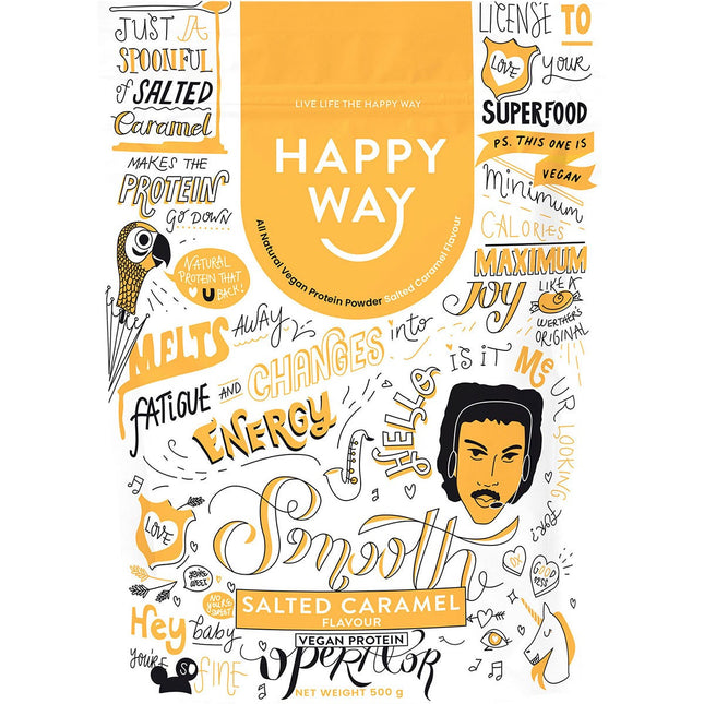 Happy Way - Vegan Protein Powder Salted Caramel - 500g