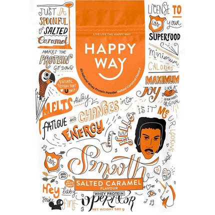 HAPPY WAY Whey Protein Powder Salted Caramel 500g
