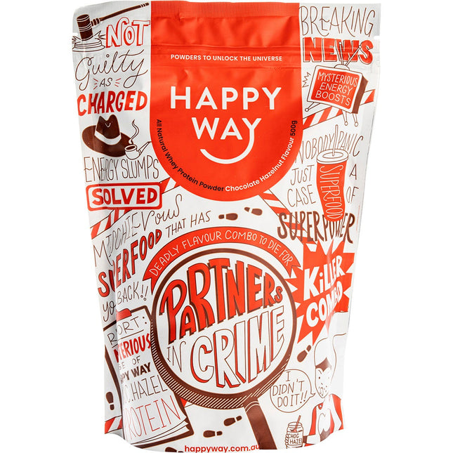 Happy Way - Whey Protein Powder Chocolate Hazelnut - 500g