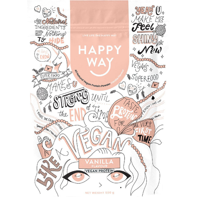 HAPPY WAY - PEA PROTEIN POWDER 500G