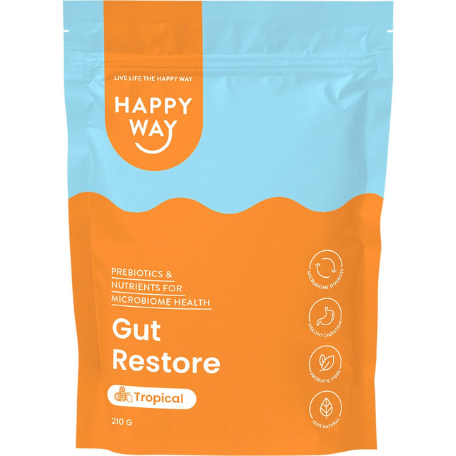 Happy Way - Gut Restore Powder Tropical - 210g