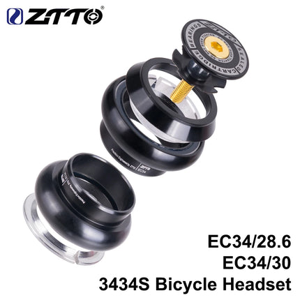 ZTTO MTB Road Bicycle Headset CNC 1 1/8"-1 1/2" Tapered 28.6 Fork Bearing