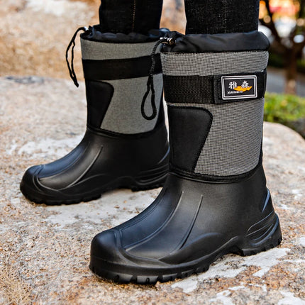 winter boots Waterproof Snow Boots Fishing Shoes Men Boots Rain Winter shoes Warm Fur Outdoor Camo Hunting Boots Camouflage