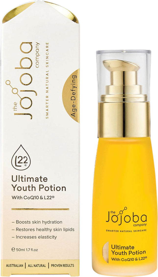 THE JOJOBA COMPANY Jojoba Ultimate Youth Potion CoQ10 & L22 Face Oil 50ml | Essentials & Lifestyle, Personal Care & Hygiene