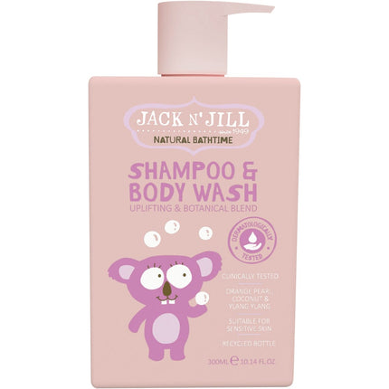 JACK N JILL Shampoo & Body Wash Uplifting & Botanical Blend 3x300ml