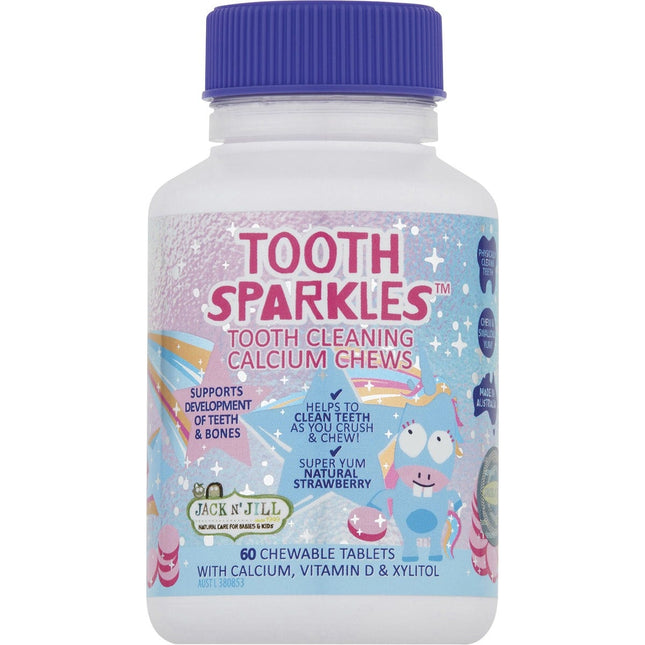 JACK N' JILL Tooth Sparkles Calcium Chews 3x60 Tabs | Protein Powder