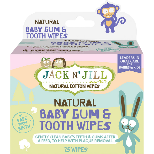 Jack N' Jill Baby Gum & Tooth Wipes 8x25pcs