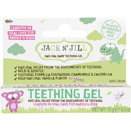 JACK N JILL Teething Gel 4 Months + 6x15g | Bath & Body