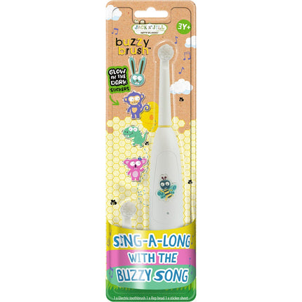 JACK N JILL Electric Musical Toothbrush Buzzy Brush 3 Years + x8 | Oral Care