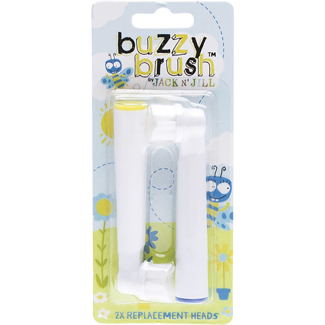 JACK N' JILL Replacement Heads Buzzy Brush 8x2pk | Shampoo
