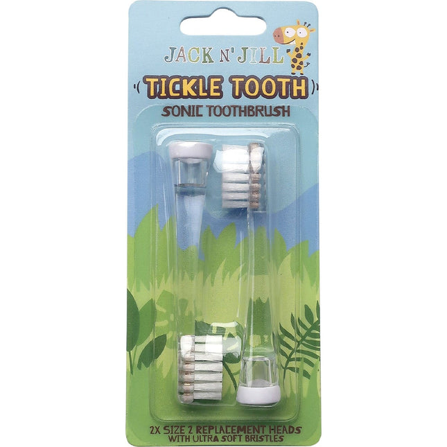 Jack N' Jill - Replacement Heads Sonic Toothbrush Tickle Tooth - 8x2pk