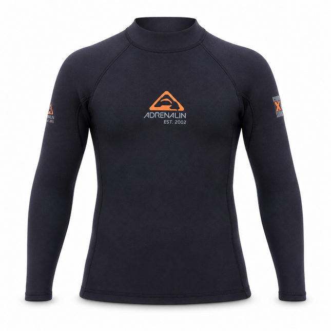 Junior Adrenalin Neoprene Wetsuit Top Black