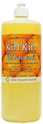 KIN KIN NATURALS ECO DISHWASH LIQUID TANGERINE & MANDARIN 1050ML