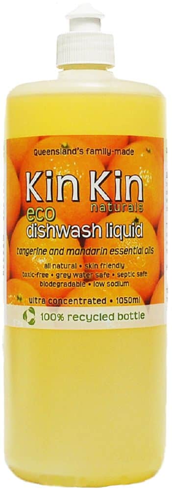 KIN KIN NATURALS ECO DISHWASH LIQUID TANGERINE & MANDARIN 1050ML