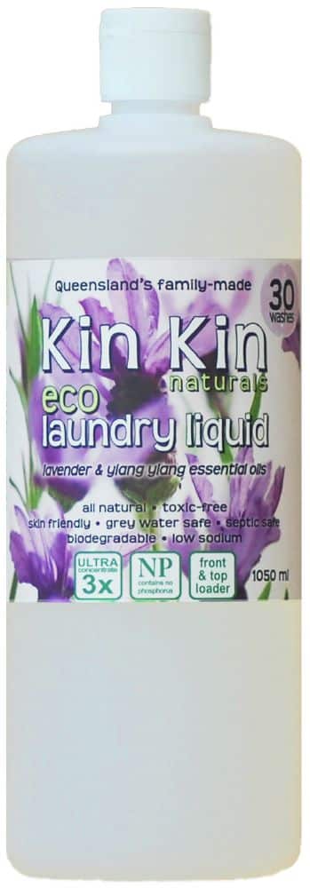 KIN KIN NATURALS ECO LAUNDRY LIQUID LAVENDER & YLANG YLANG 1050ML