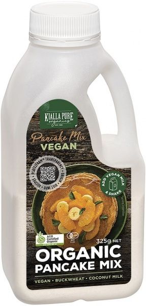 KIALLA ORGANIC VEGAN PANCAKE MIX VANILLA 325G