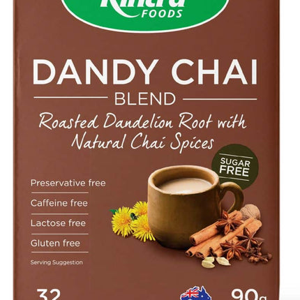 KINTRA FOODS ROASTED DANDELION CHAI 32TEABAGS