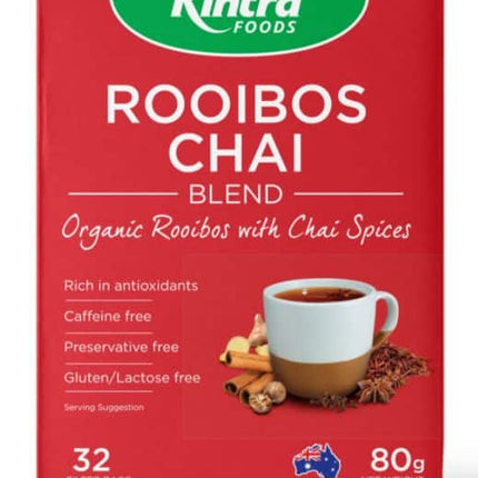KINTRA FOODS ROOIBOS CHAI G/F 32TEABAGS