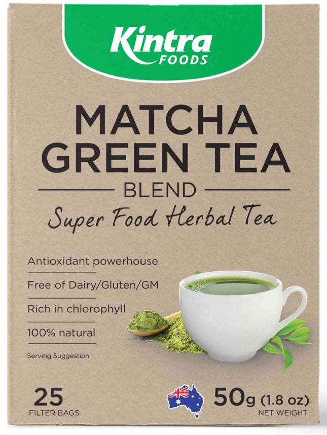 KINTRA FOODS MATCHA GREEN 25TEABAGS