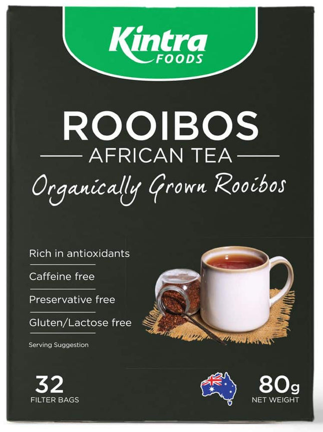 KINTRA FOODS ROOIBOS AFRICAN TEA 32TEABAGS