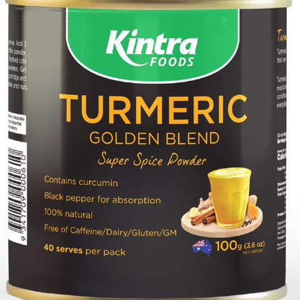 KINTRA FOODS TURMERIC GOLDEN BLEND POWDER 100G