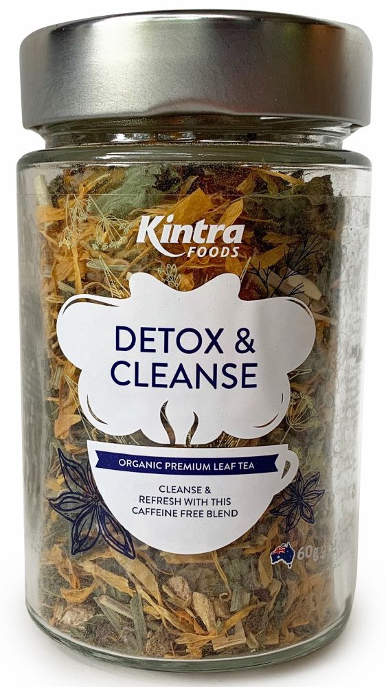 KINTRA FOODS DETOX CLEANSE LEAF TEA 60G JAR