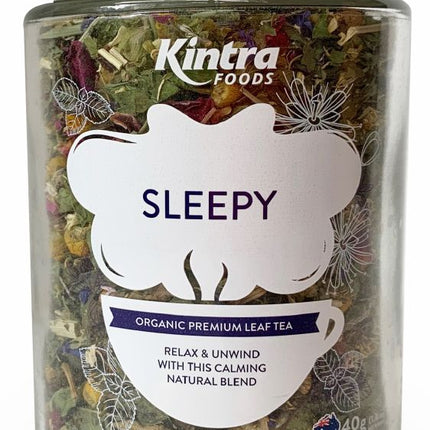 KINTRA FOODS SLEEPY LEAF TEA 40G JAR