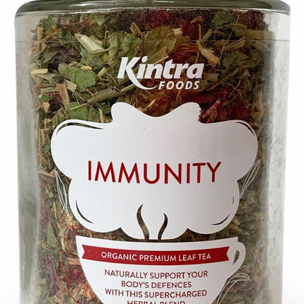 KINTRA FOODS IMMUNITY LEAF TEA 60G JAR