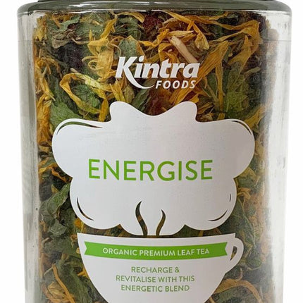 KINTRA FOODS ENERGISE LEAF TEA 50G JAR