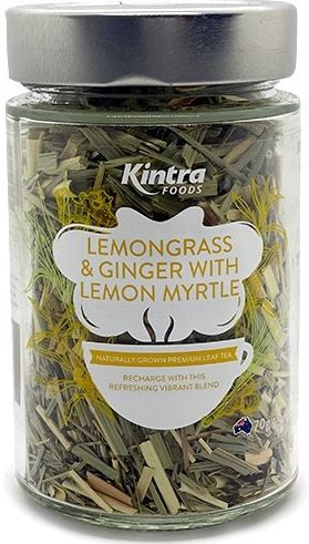 KINTRA FOODS LOOSE LEAF LEMONGRASS, GINGER & LEMON MYRTLE 70G