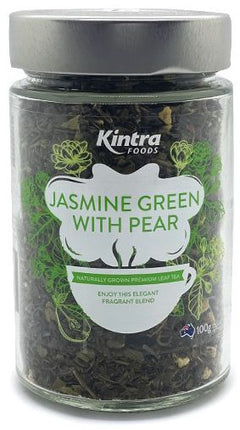 KINTRA FOODS LOOSE LEAF JASMIN GREEN & PEAR 100G