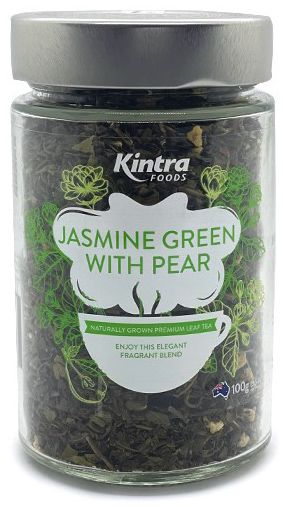 KINTRA FOODS LOOSE LEAF JASMIN GREEN & PEAR 100G