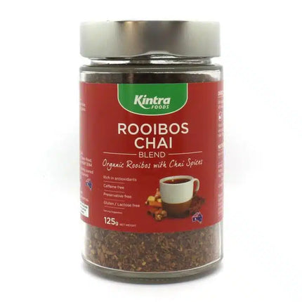 KINTRA FOODS ROOIBOS CHAI G/F 125G JAR