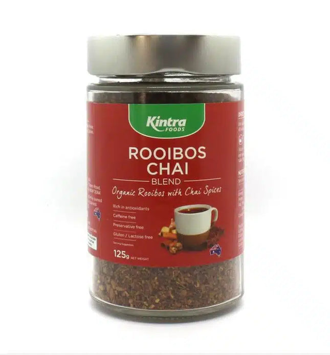 KINTRA FOODS ROOIBOS CHAI G/F 125G JAR