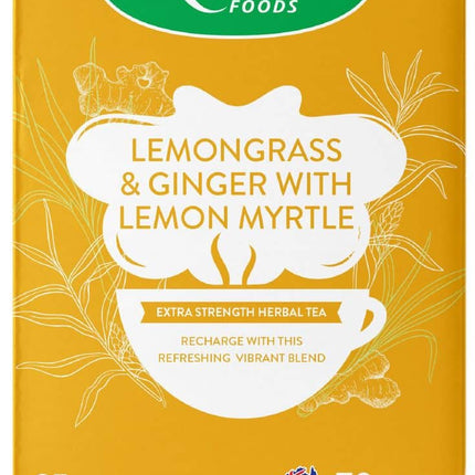 KINTRA FOODS LEMONGRASS, GINGER & LEMON MYRTLE 25TEABAGS