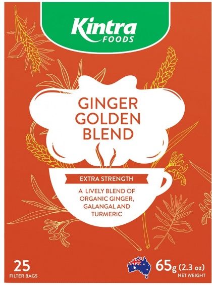 KINTRA FOODS GINGER GOLDEN BLEND TEA 25TEABAGS