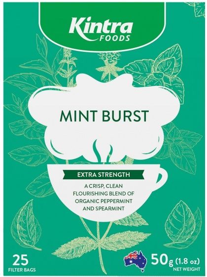 KINTRA FOODS MINT BURST TEA 25TEABAGS