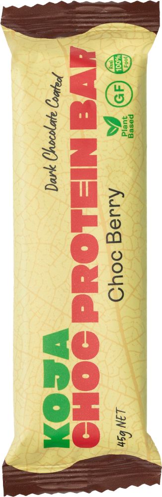 KOJA HEALTH BARS PLANT PROTEIN CHOC BERRY 45G X 16