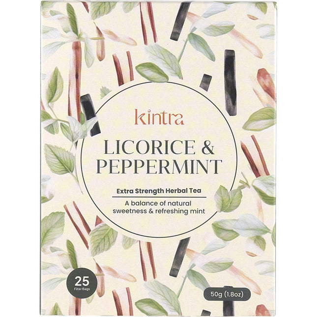 Kintra Foods - Herbal Tea Bags Licorice & Peppermint Tea - 25pk