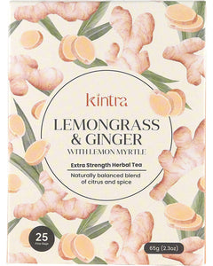 KINTRA BLENDS Herbal Tea Bags Lemongrass & Ginger 25pk | Body & Skin Oil